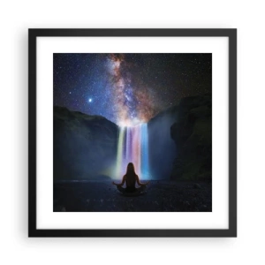 Poster in een zwarte lijst - Absolute harmonie - 40x40 cm