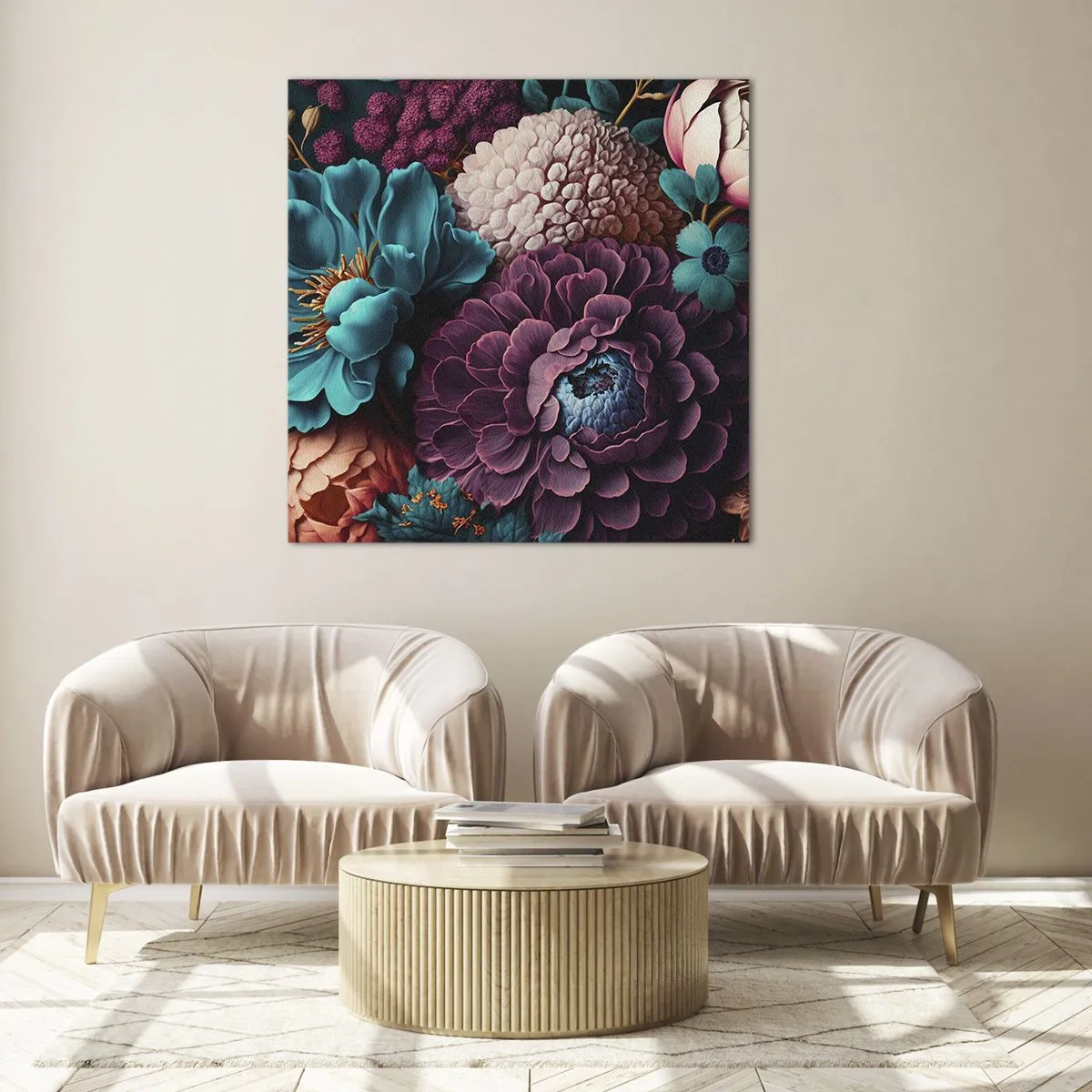 Schilderen op glas - Natuur in overvloed - 50x50 cm