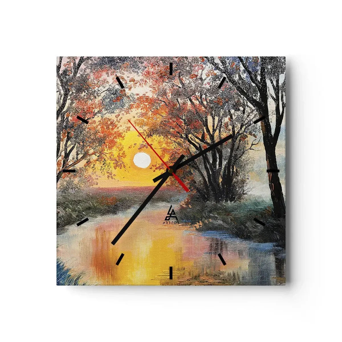 Wandklok - Klok - Herfst vibes - 30x30 cm