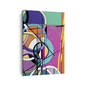 Schilderen op canvas - Wiel voor wiel - 50x70 cm