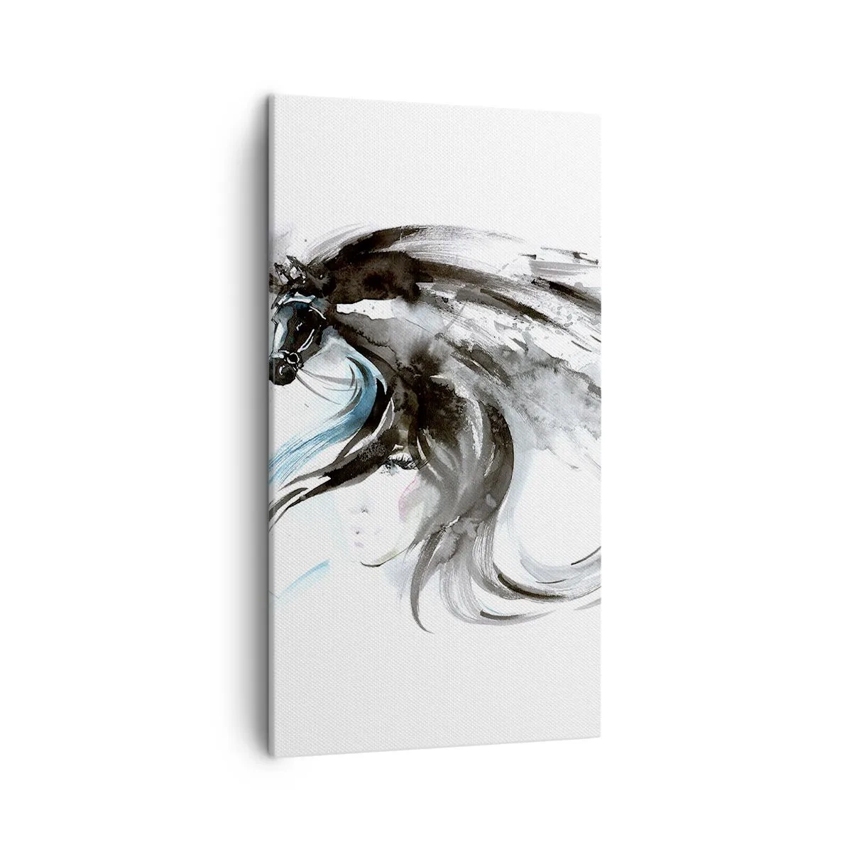 Schilderen op canvas - Galop van de Zwarte Prins - 45x80 cm
