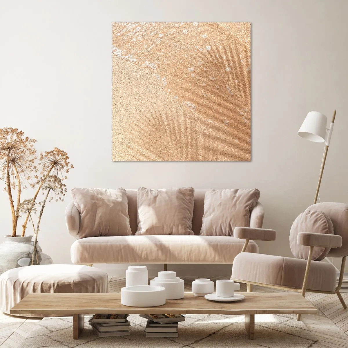 Schilderen op canvas - De schaduw van een hete zomer - 70x70 cm