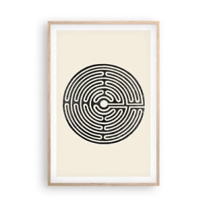 Een poster in een licht eiken lijst - Mysterieuze orde - 61x91 cm
