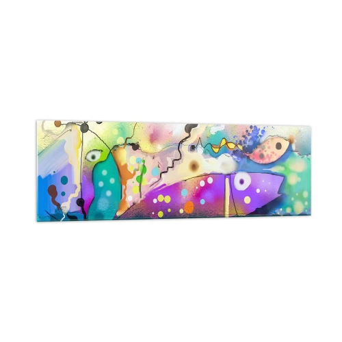 Schilderen op glas - Geen woorden! - 160x50 cm