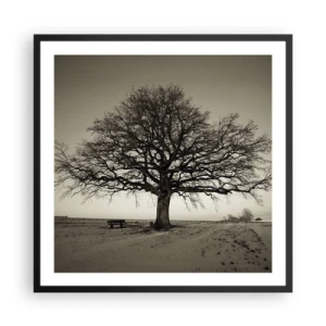 Poster in een zwarte lijst - Van hier tot in de eeuwigheid - 60x60 cm