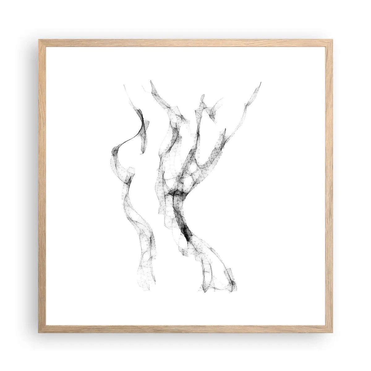 Een poster in een licht eiken lijst - Mooi en sterk - 60x60 cm