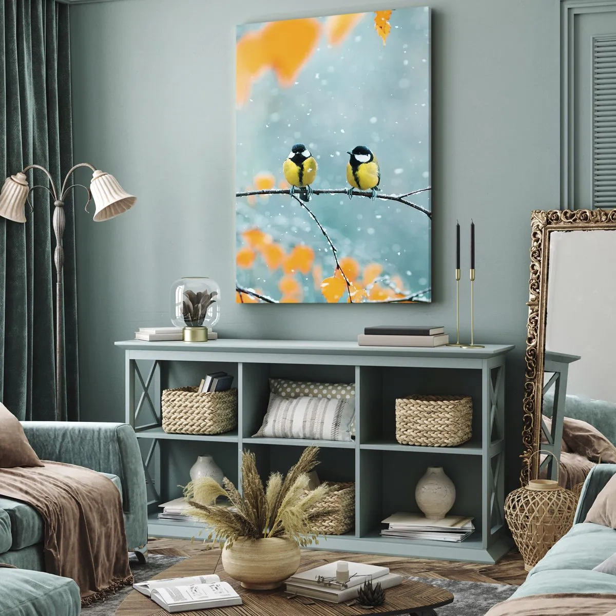 Schilderen op canvas - Vogelroddel - 50x70 cm