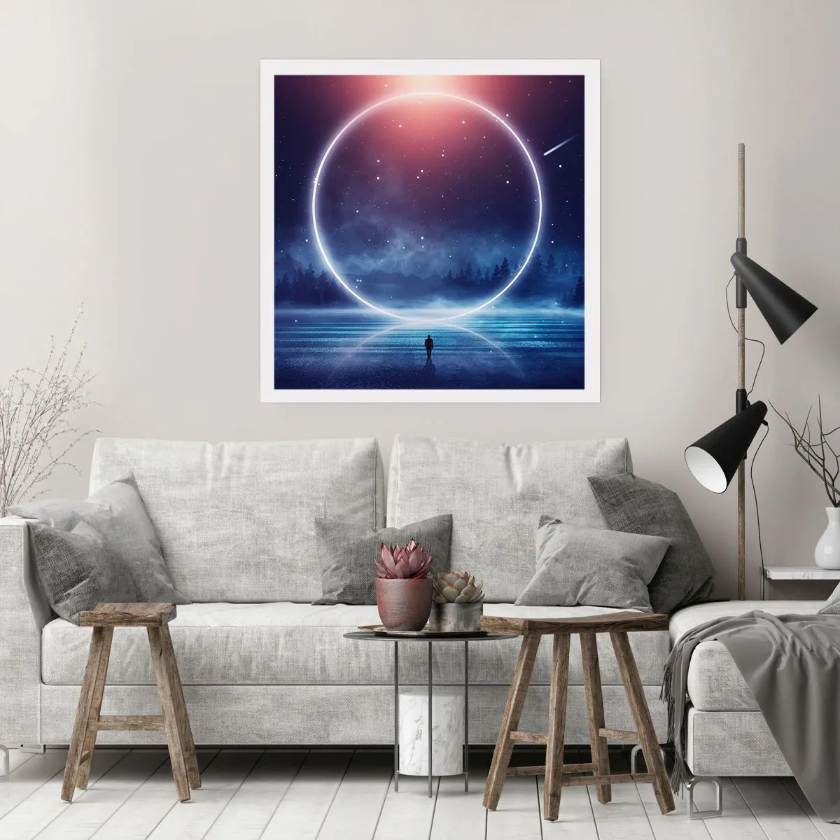 Poster - Ze zijn er al... - 40x40 cm