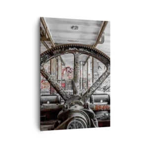 Schilderen op canvas - Het geheime leven van de fabriek - 70x100 cm
