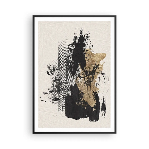 Poster in een zwarte lijst - Compositie met passie - 70x100 cm