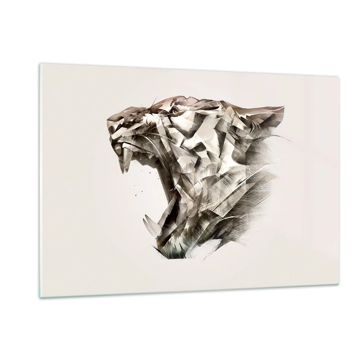 Schilderen op glas - Je weet al wie de baas is - 120x80 cm