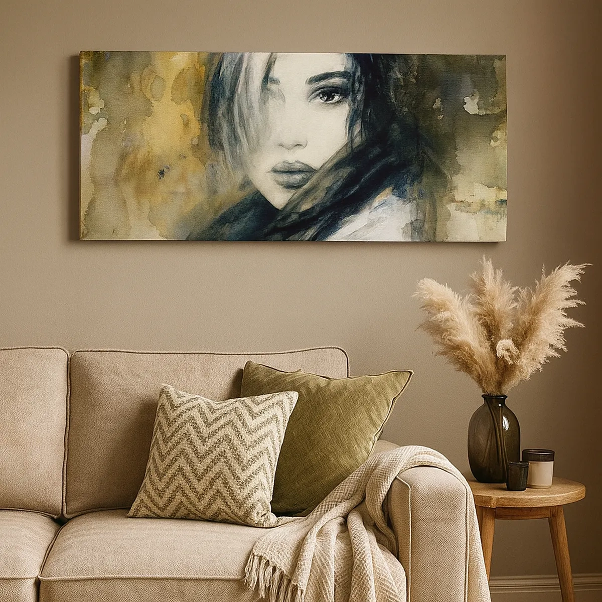 Schilderen op canvas - onschuldiger of sensueler? - 30x30 cm