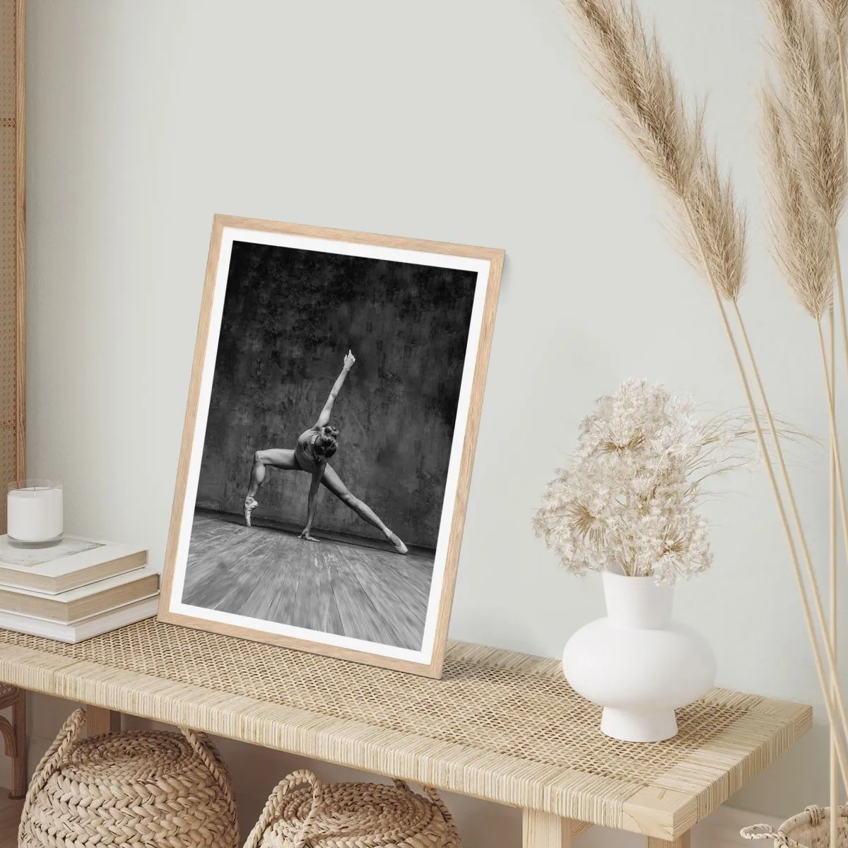 Een poster in een licht eiken lijst - Het ideaal van balans - 30x40 cm
