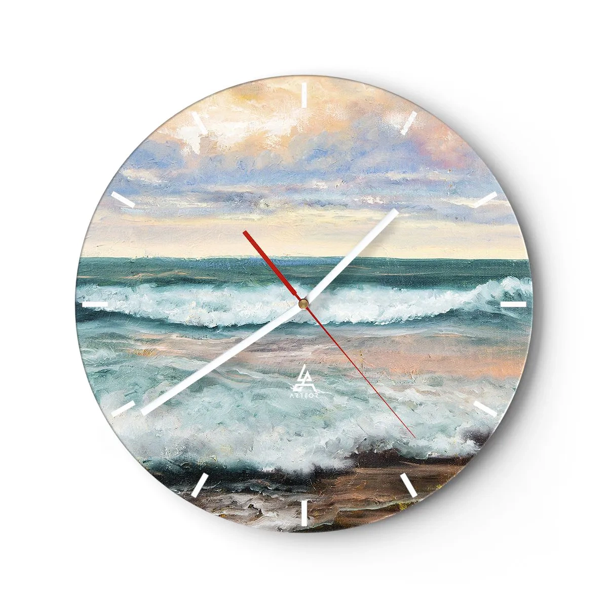 Wandklok - Klok - Hier maak je je ziel glad - 40x40 cm