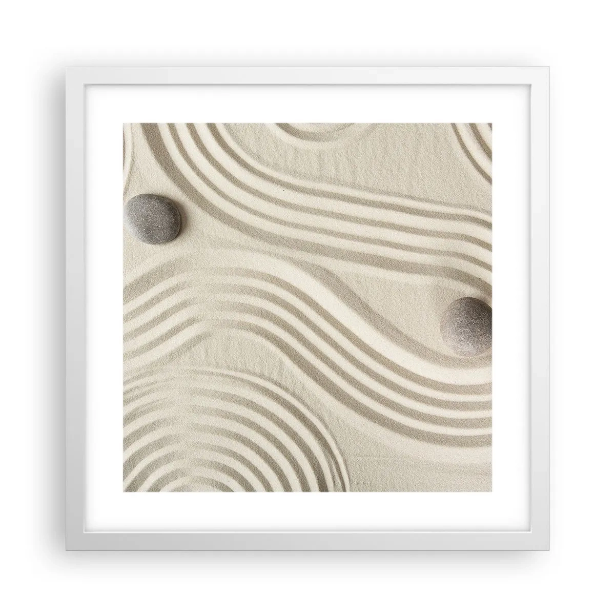 Poster in een witte lijst - Een vleugje warmte - 40x40 cm