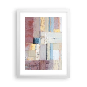 Poster in een witte lijst - De rust van geometrie - 30x40 cm