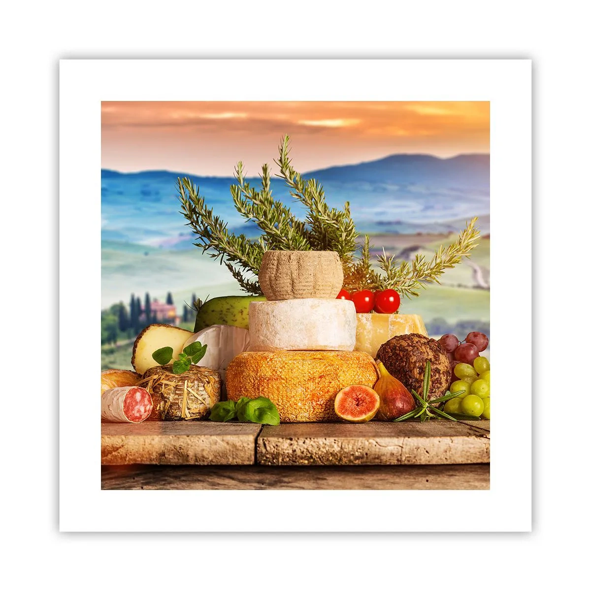 Poster - De Italiaanse levensvreugde - 40x40 cm