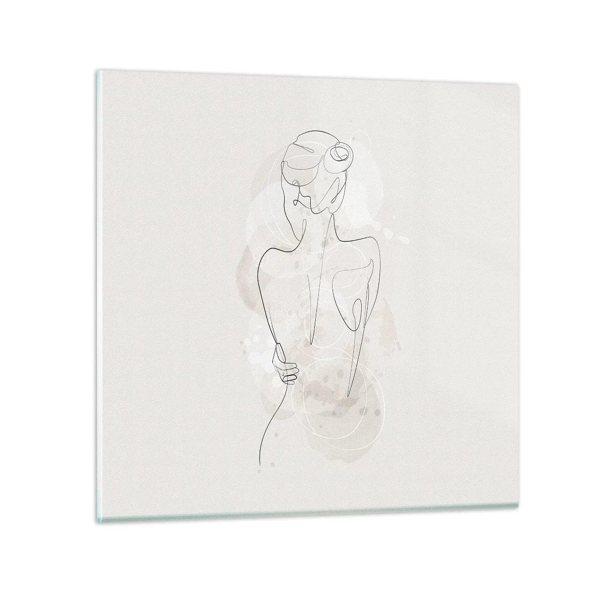 Schilderen op glas - Als een gevoelig instrument - 70x70 cm
