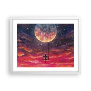 Poster in een witte lijst - Droom - 50x40 cm
