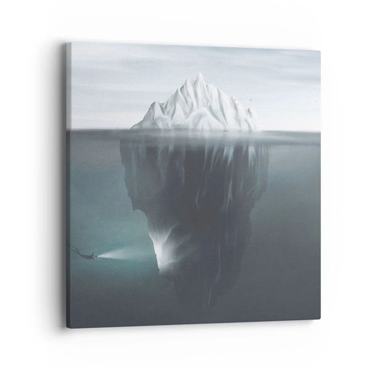 Schilderen op canvas - Onderwater mysterie - 40x40 cm