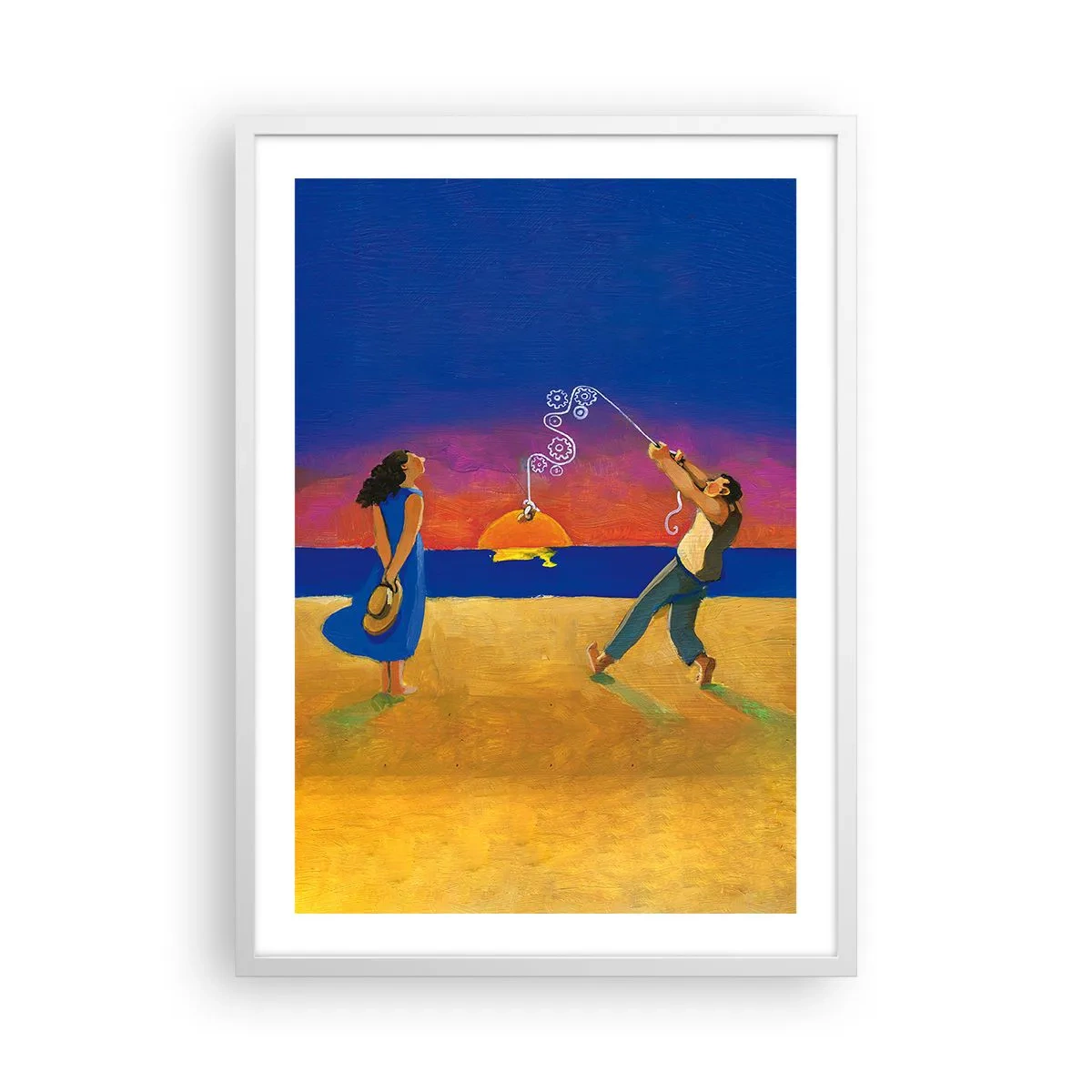 Poster in een witte lijst - Meer dan een sterretje uit de lucht - 50x70 cm