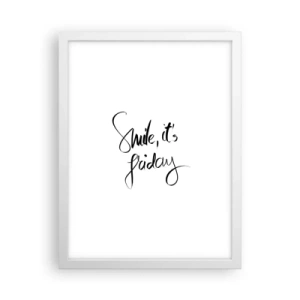 Poster in een witte lijst - Echte vreugde - 30x40 cm