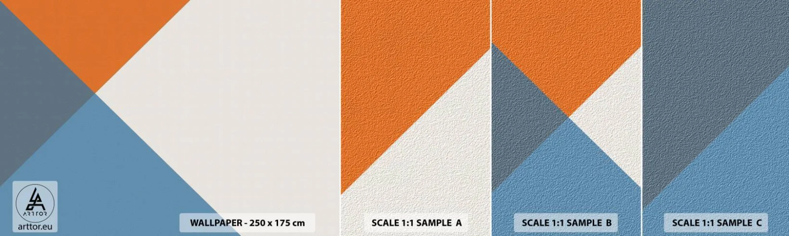 Fotobehang Monster Zelfklevend Deluxe Sticker - In een hoekje… - Abstractie, Deel, Moderne kunst - 100x30 cm