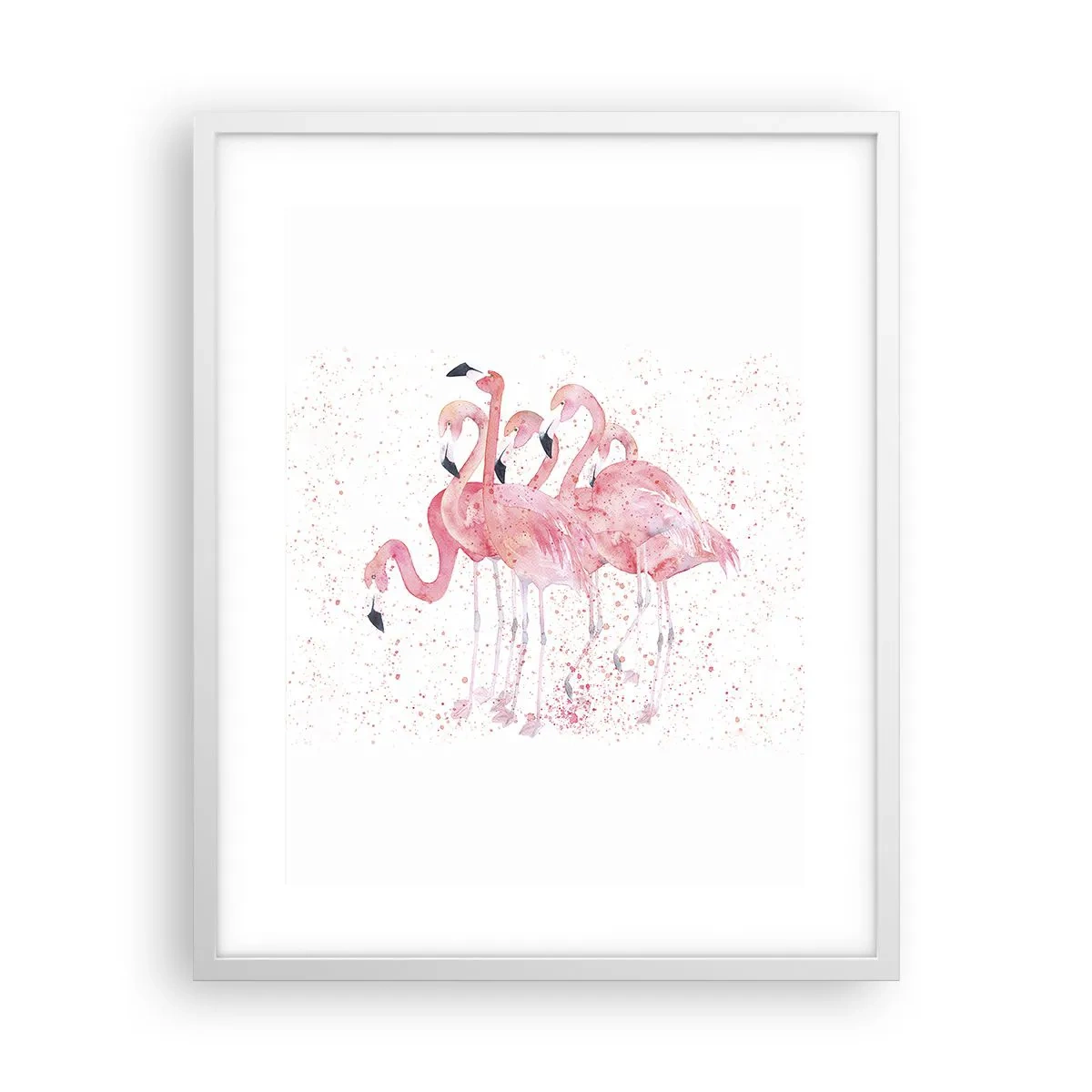 Poster in een witte lijst - Roze ensemble - 40x50 cm