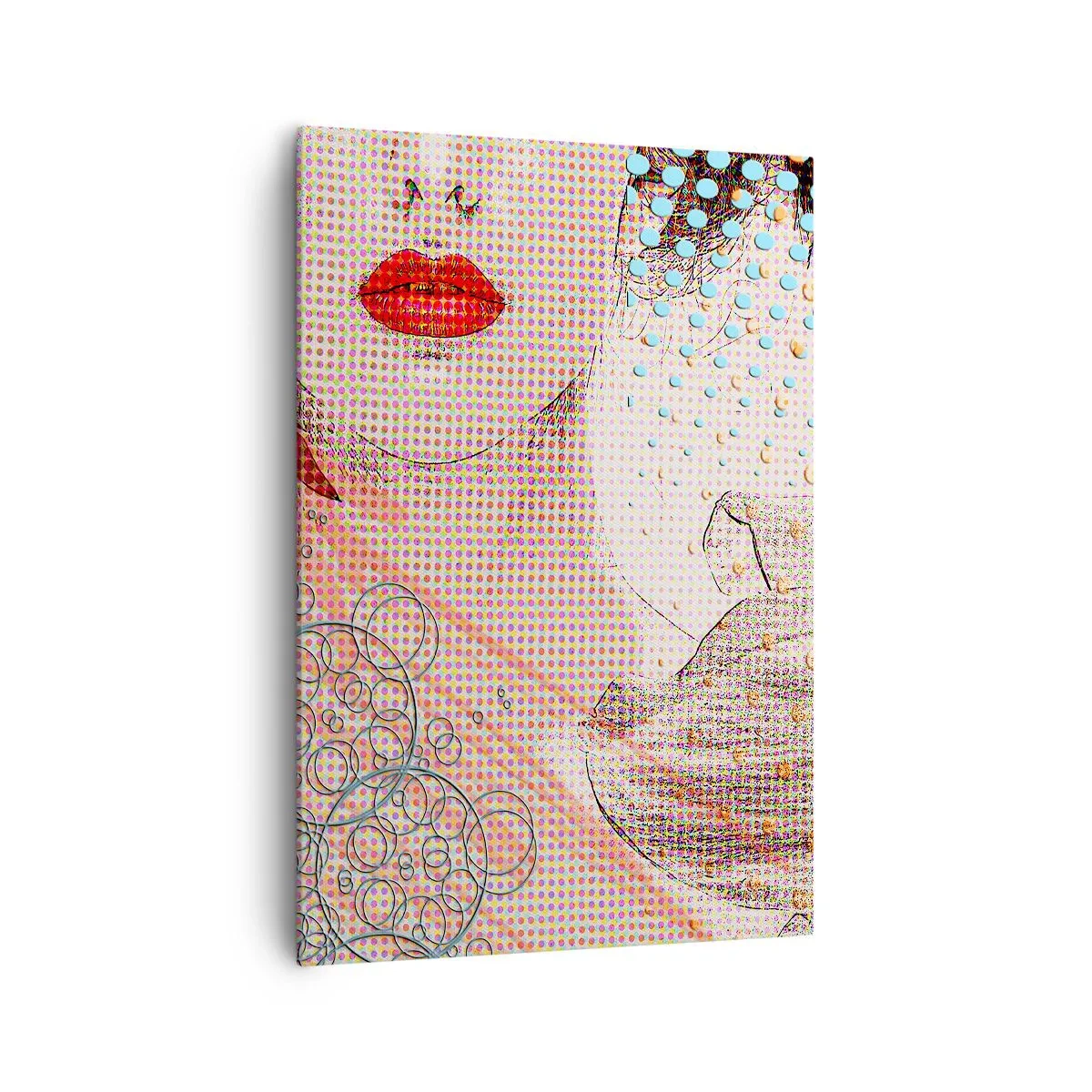 Schilderen op canvas - Stripboek heroïne - 70x100 cm