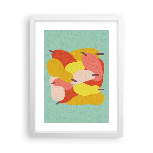 Poster in een witte lijst - Probeer de zomerzon - 30x40 cm