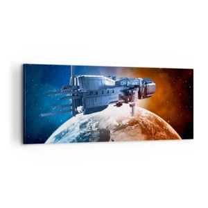 Schilderen op canvas - Een zorgvuldige waarnemer - 100x40 cm