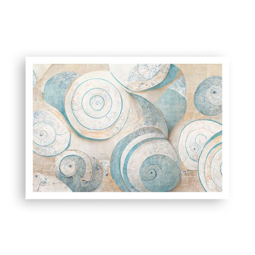 Poster - Wat zit er in de schelp? - 100x70 cm