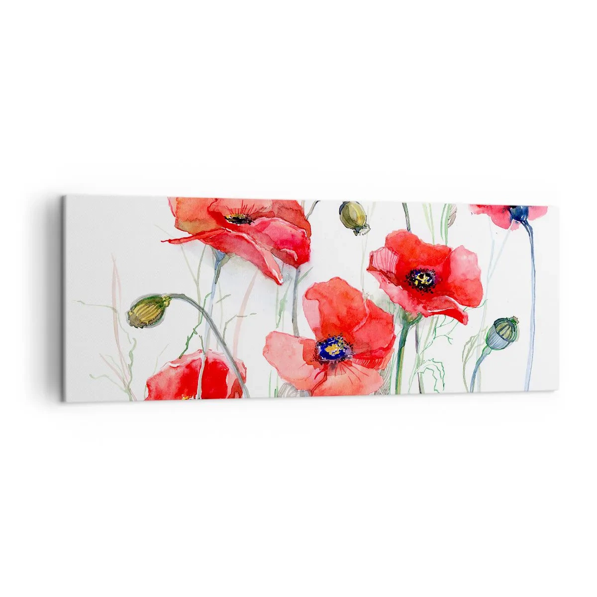 Schilderen op canvas - Poolse bloemen - 140x50 cm