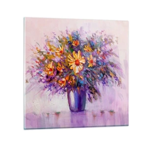 Schilderen op glas - Het ruikt zoet, ziet er zoet uit - 30x30 cm