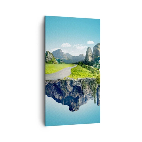 Schilderen op canvas - Fantastisch eiland - 45x80 cm