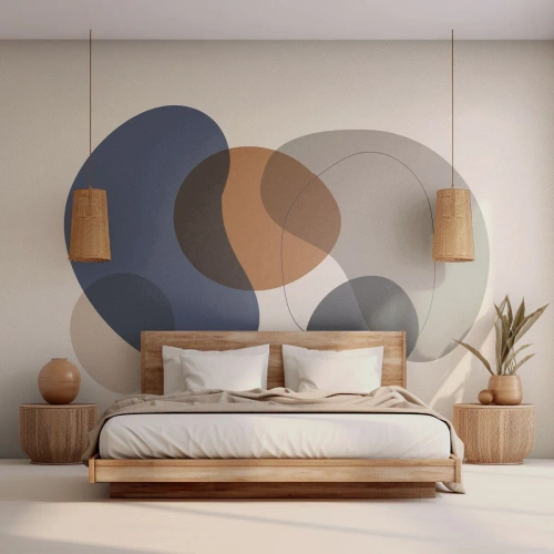 Fotobehang Premium Canvas - Kleur druppels - Abstractie, Deel, Grafisch - 100x70 cm