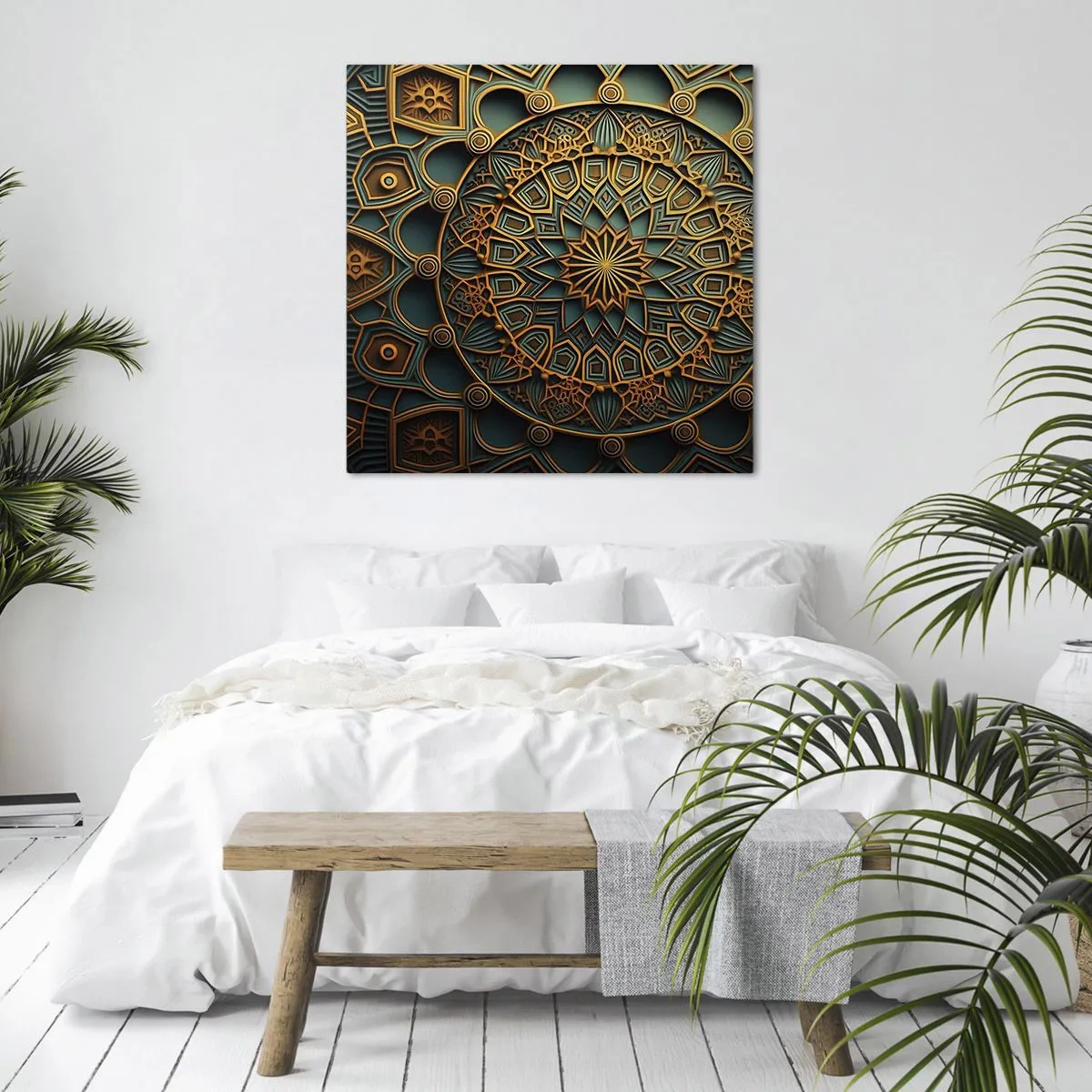 Schilderen op canvas - In Arabische sfeer - 50x50 cm