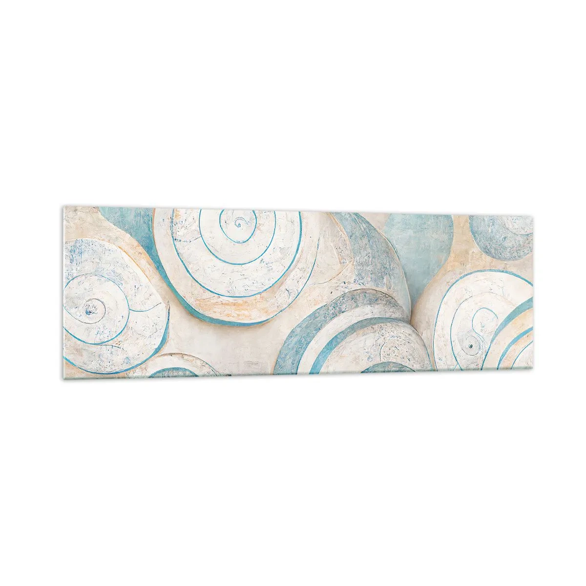 Schilderen op glas - Wat zit er in de schelp? - 160x50 cm