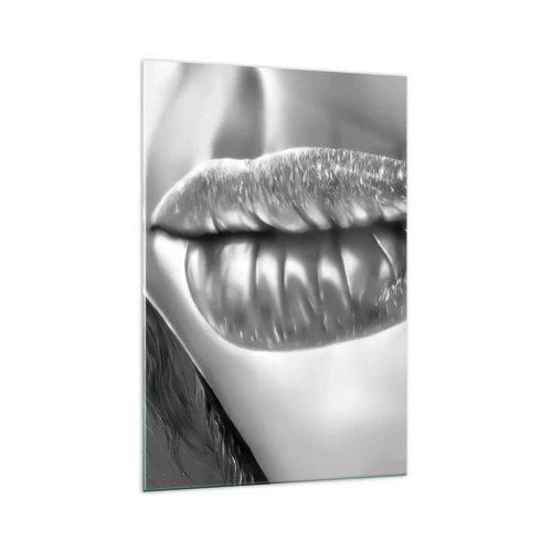 Schilderen op glas - Ik weet waar je aan denkt... - 70x100 cm