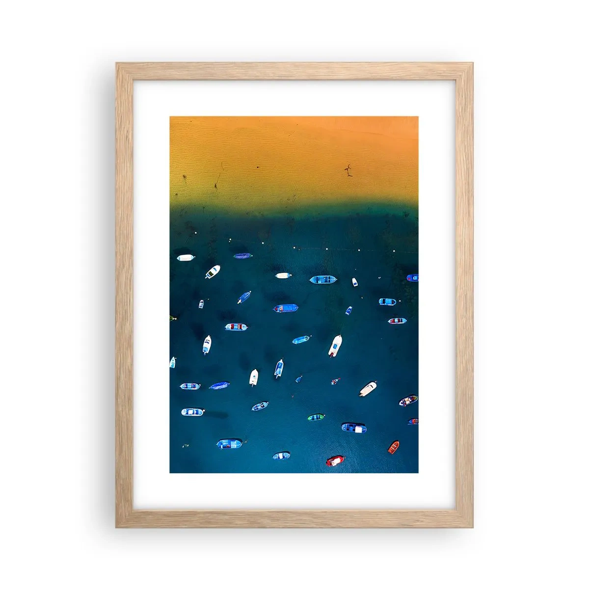 Een poster in een licht eiken lijst - Vakantie spel - 30x40 cm