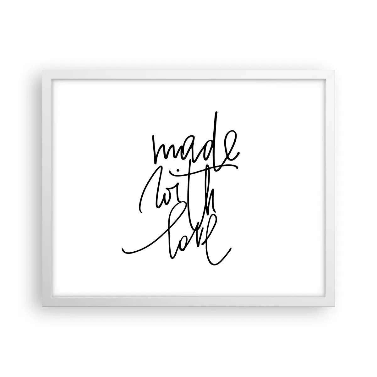 Poster in een witte lijst - Het beste merk - 50x40 cm
