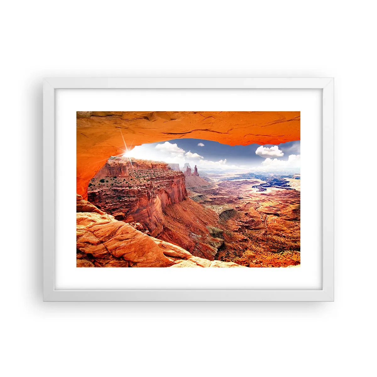 Poster in een witte lijst - Door de natuur zelf gebeeldhouwd - 40x30 cm