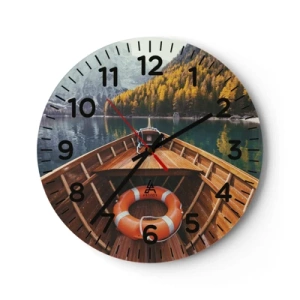 Wandklok - Klok - Bergtocht - 30x30 cm
