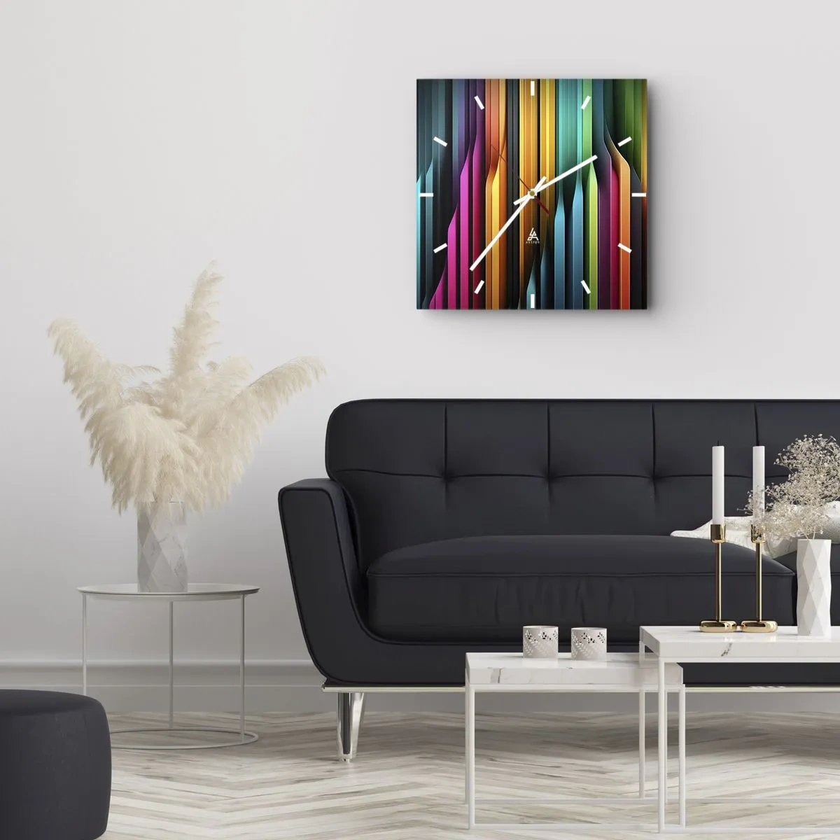 Wandklok - Klok - Lichtorgel - 40x40 cm