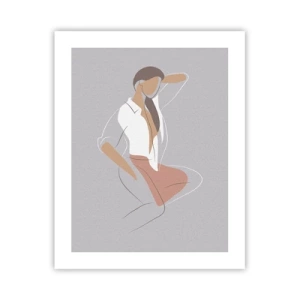 Poster - Omtrek van gracieusheid - 40x50 cm