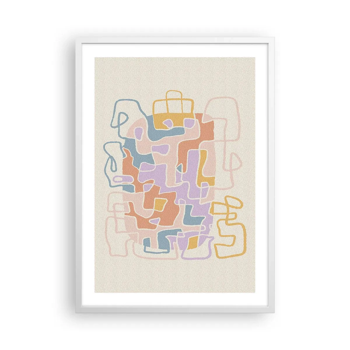 Poster in een witte lijst - Labyrint – een vreugdevol avontuur - 50x70 cm