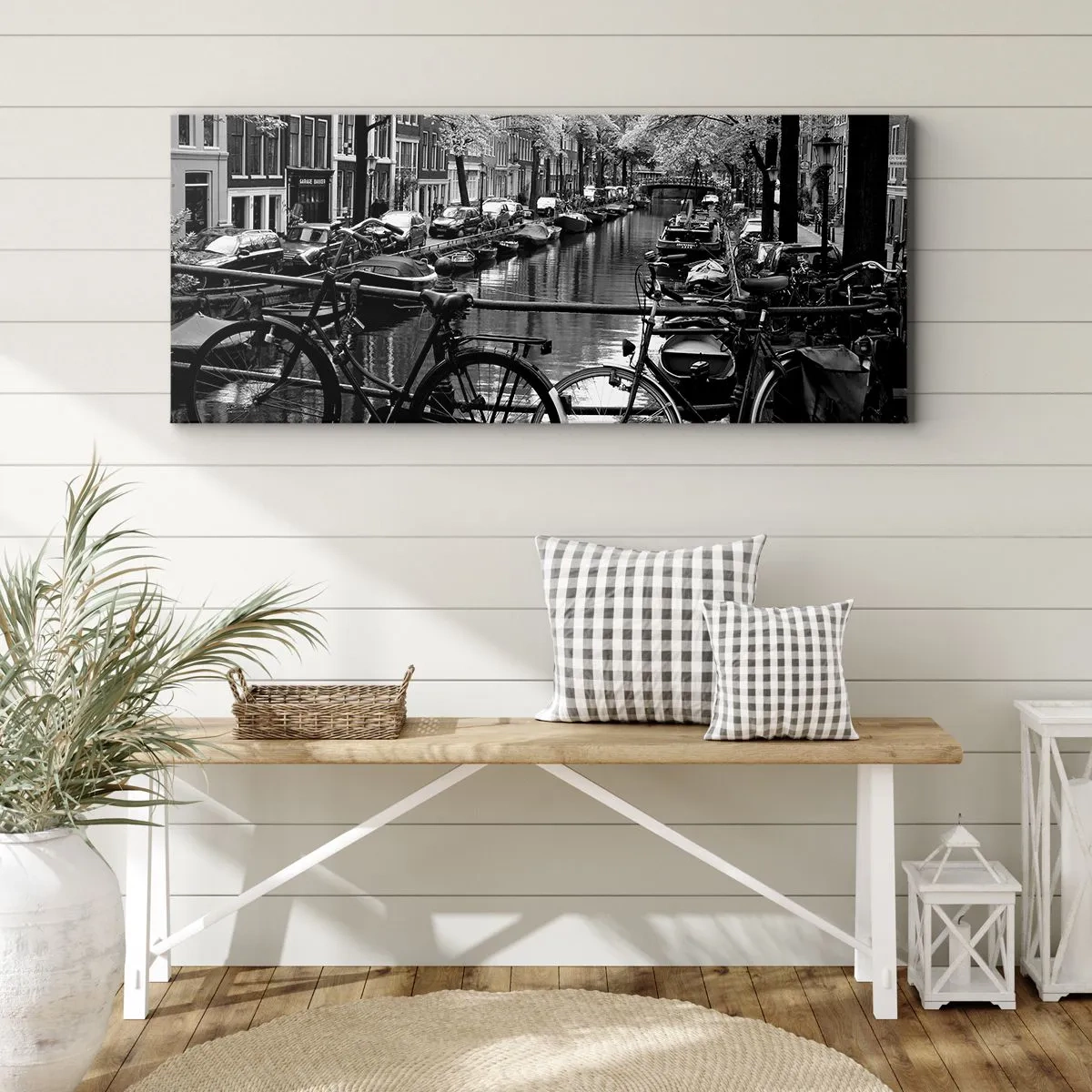 Schilderen op canvas - Een heel Nederlands uitzicht - 100x40 cm