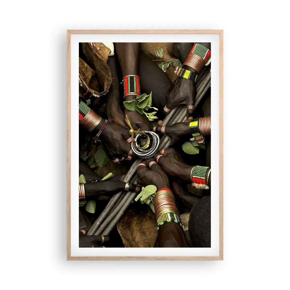 Een poster in een licht eiken lijst - Wij zijn samen - 61x91 cm