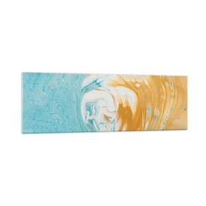 Schilderen op glas - Pastel werveling - 160x50 cm