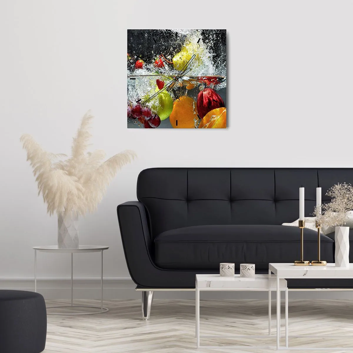 Wandklok - Klok - Fruit verfrissing - 30x30 cm